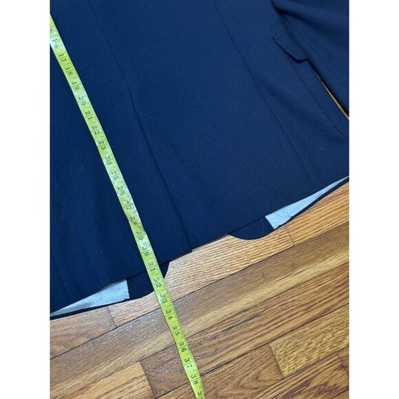 Adams Row Mens Sport Coat Size 43R Blue Poly Wool Two Button Blazer Jacket - Picture 8 of 10